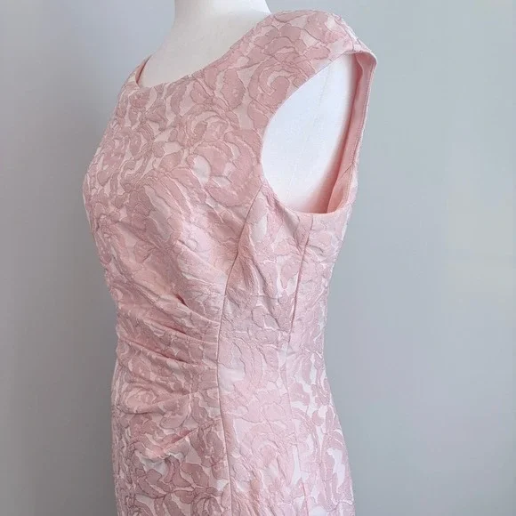 Lauren Ralph Lauren Sheath Dress Floral Formal Wedding Garden Party Women's 10 - Picture 7 of 12